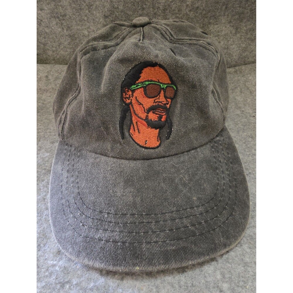 Snoop Dogg Hat. Adjustable Back. Black Denim. Hip Hop Gangsta Funk
